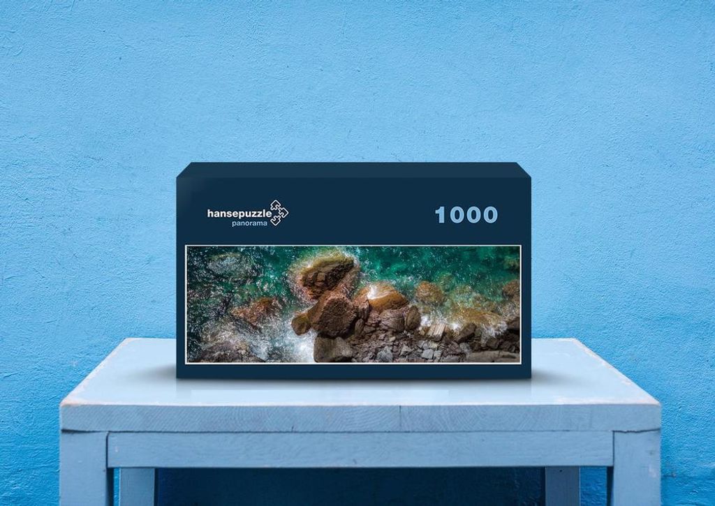 hansepuzzle 31145 - Felsen Puzzle, 1050 Teile, Natur, 60,0 x 46,0cm mit hochwertiger Aufbewahrung, Kartonbox und wiederverschließbarem Beutel