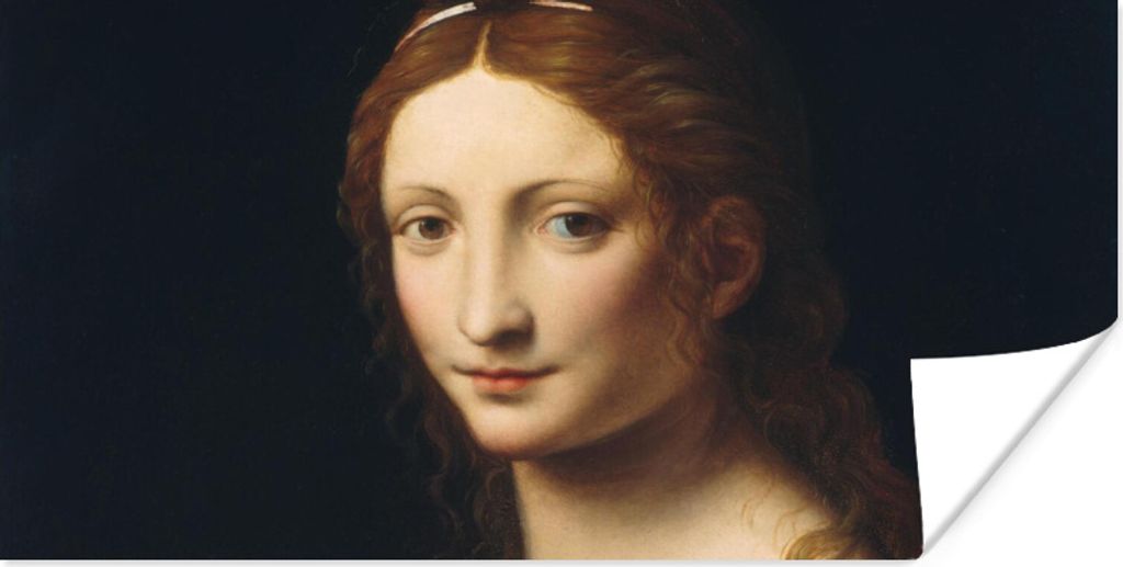 MuchoWow Poster Maria Magdalena - Leonardo da Vinci 150x75 cm - ohne Rahmen