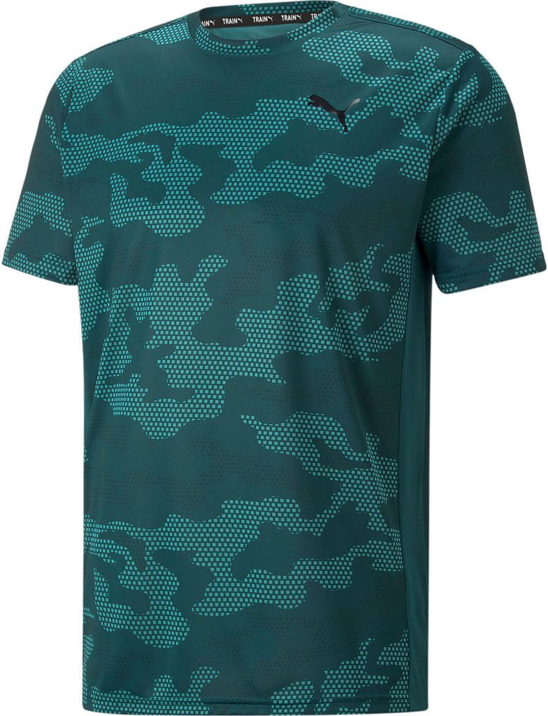PUMA Train Off Season All-Over-Print Trainingsshirt Herren varsity green M