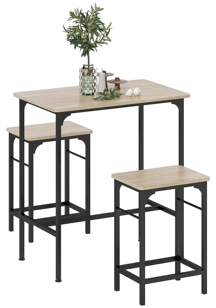 Mange-debout et Tabourets de Bar Style Industriel pour Cuisine et Salon