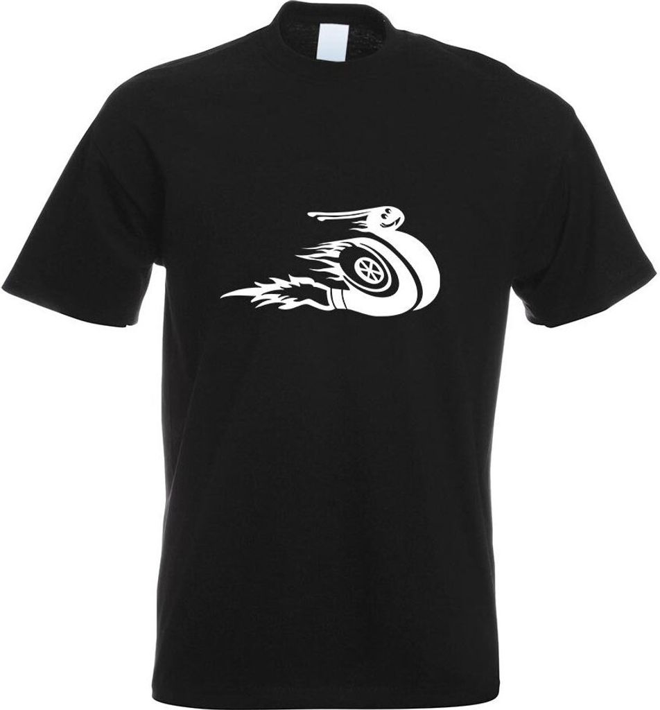 Kiwistar - T-Shirt - schwarz - Turboschnecke - Speed - Turbo Motiv Bedruckt Funshirt Design Print - mit Motiv Bedruckt - Funshirt Design - Sport - ...