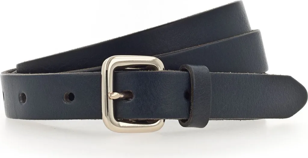 Cintura Vanzetti 20mm Pelle Blu Scuro W85 - Accessorio Donna Elegante