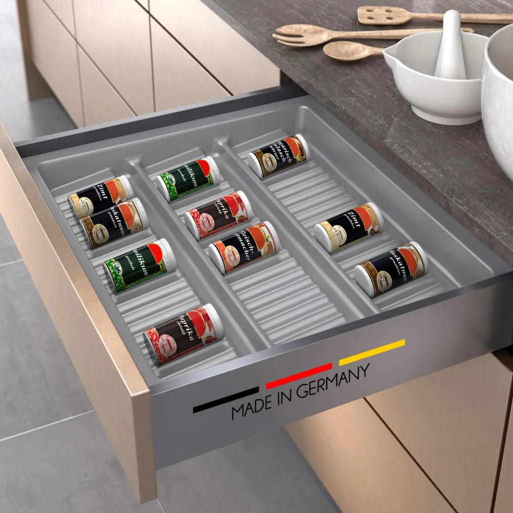 2.06 Inserto per spezie 500/60 in plastica grigio-argento - 1