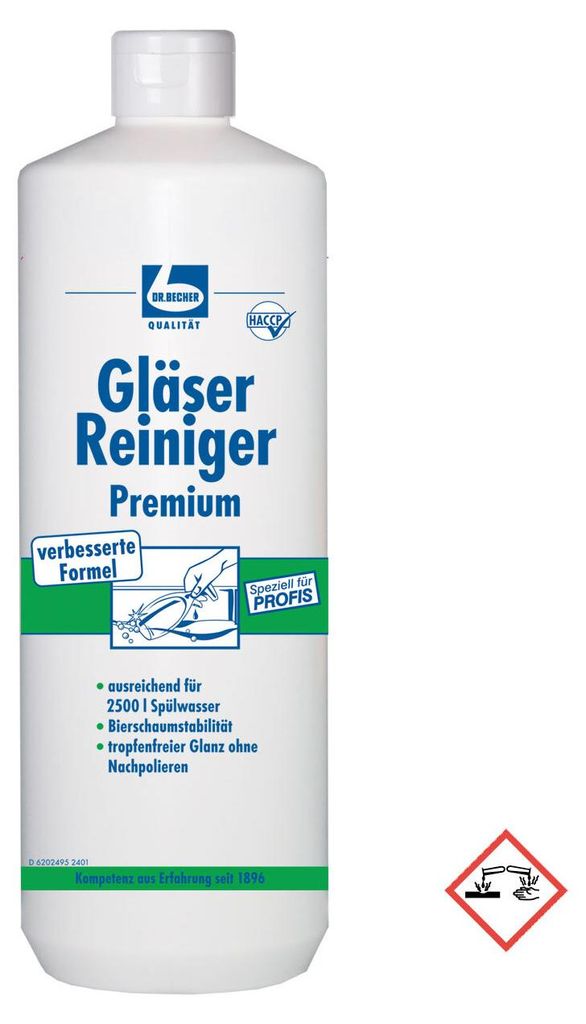 Dr. Becher Gläserreiniger mit med. Hautschutz 1000ml Produktbild 