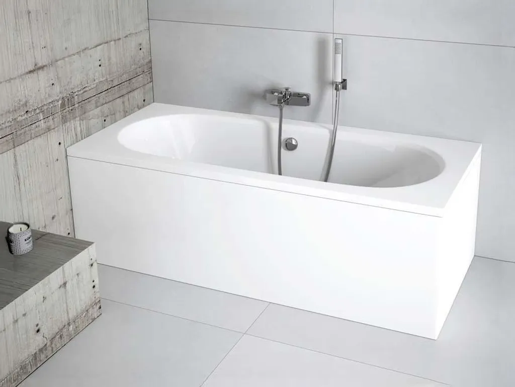 Baignoire petit espace 150x75 cm VITAE avec système de vidage complet