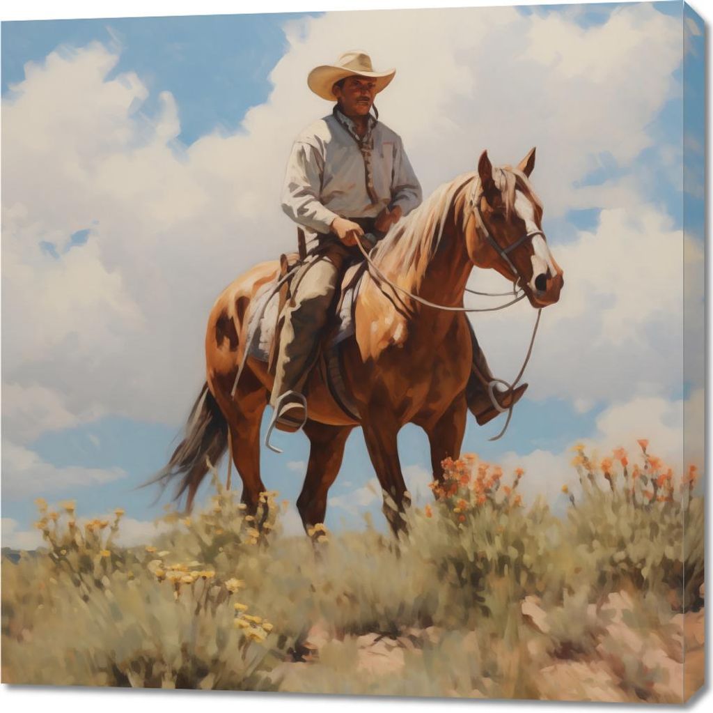 Bild 90x90cm Erbe des Wilden Westens