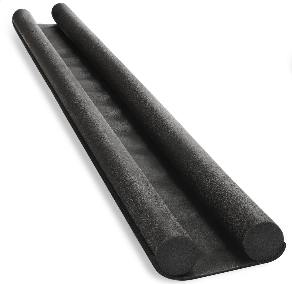 COM-FOUR Zugluftstopper für die Tür - Türbodendichtung - Luftzugstopper mit Doppeldichtung - Schutz vor Luftzug und Lärm - 86 cm