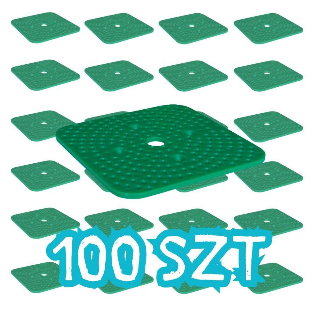 Montageunterlagen SOLID bis 10 Tonnen, 100 × 100 mm, Stärke 3 mm, 100 Stück