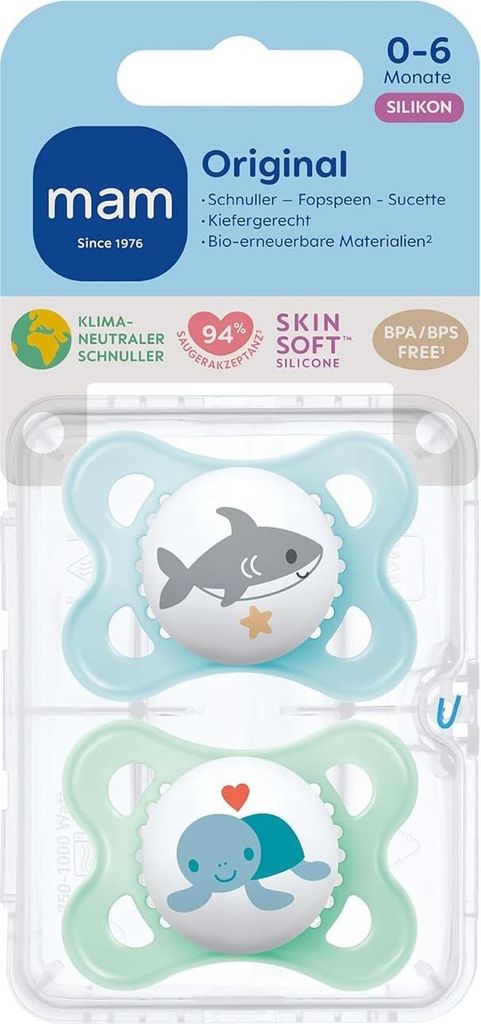 MAM Schnuller 2er Pack Original - Silikon 0-6