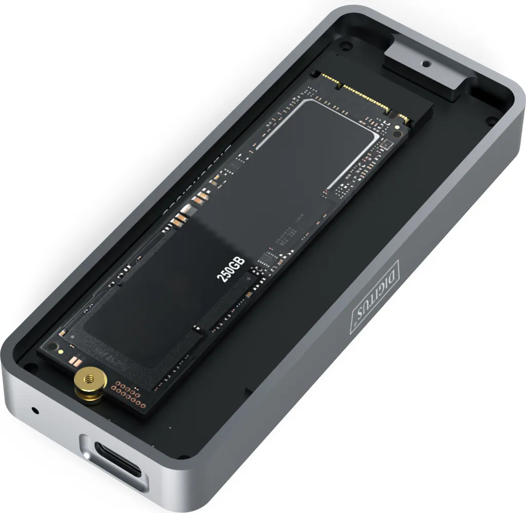 Boîtier de disque dur externe M.2 SSD USB avec accessoires inclus
