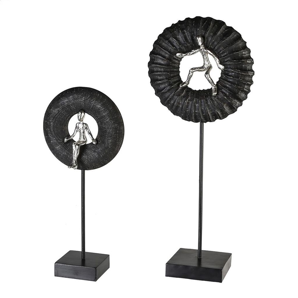 Casablanca Skulptur Holding Mangoholz/Alu. H.60cm Höhe: 60 cm Breite: 24 cm Tiefe: 12.50cm 71909