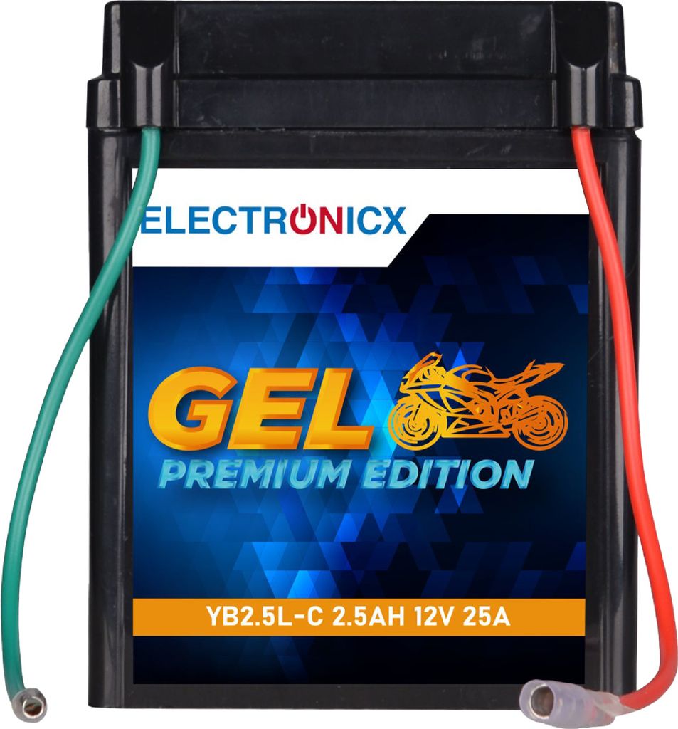 Electronicx Extreme Edition GEL Motorradbatterie 2.5Ah 12V Produktbild 