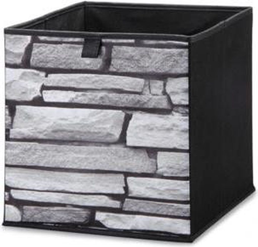 Textil-Aufbewahrungsbox Steinmuster 31x31x31