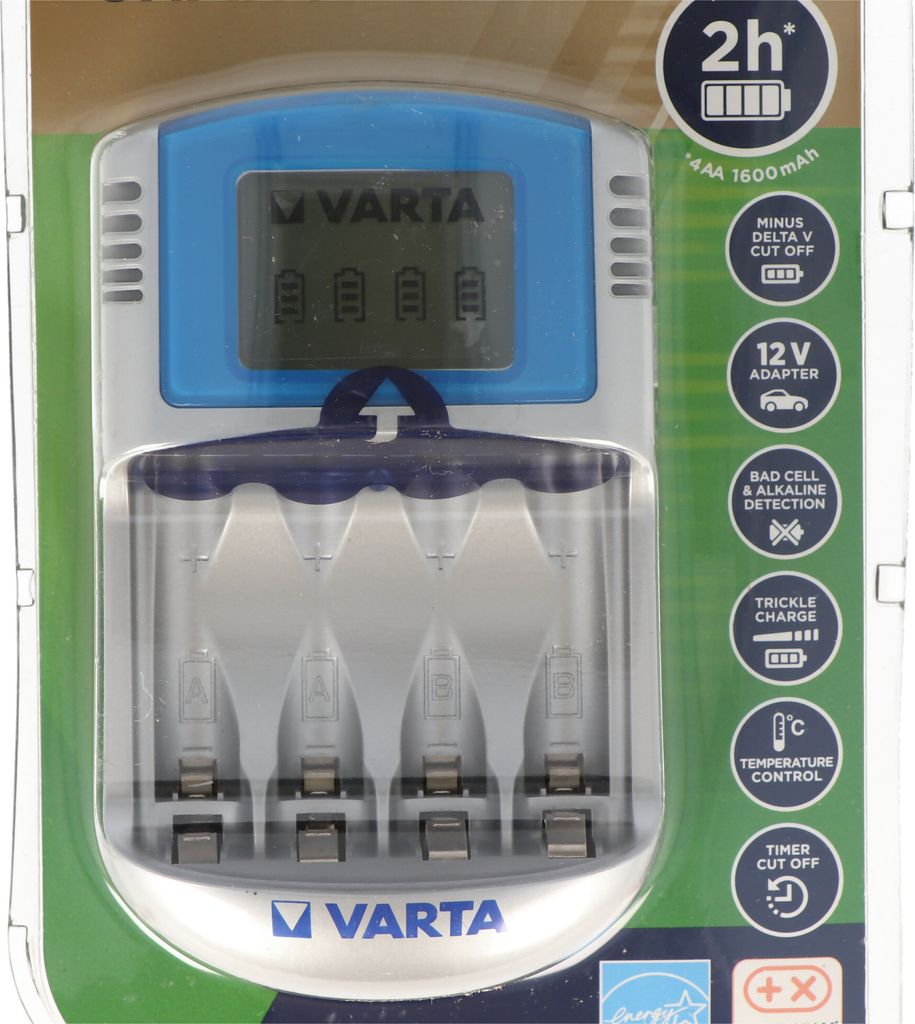 Akku-Ladegerät VARTA ''Power Play LCD Charger'' mit USB und Produktbild 5