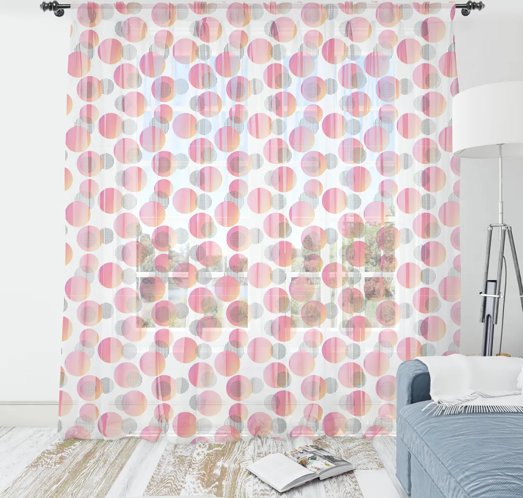 Tapestry Moderno ABAKUHAUS Rosa Corallo: Eleganza Futuristica 210x274