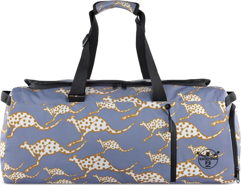CHIEMSEE borsa sportiva borsa da viaggio Jump N Fly Sportsbag Purple grigio cadetto