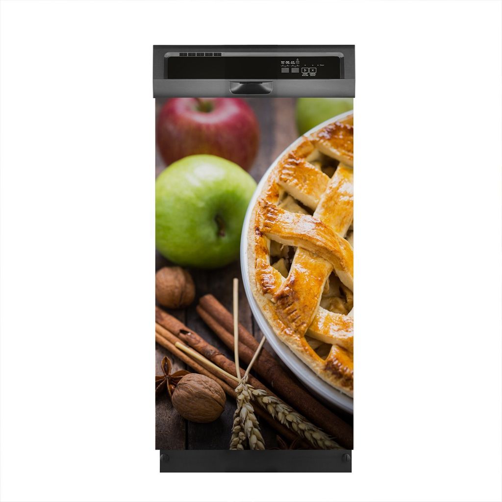Aufkleber sticker 45x80 cm Dekorative folie Spülmaschine - Apfelkuchen Torte