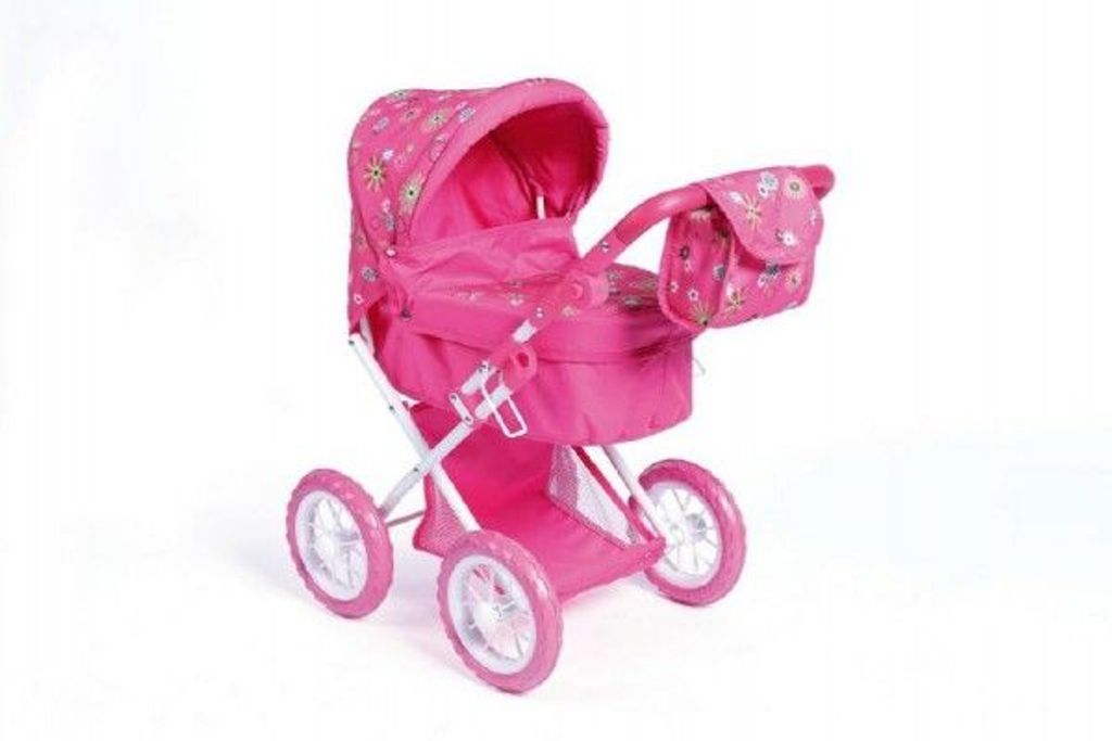 Teddies - Kinderwagen für Puppen Metall/Kunststoff 56x36,5x64cm im Karton