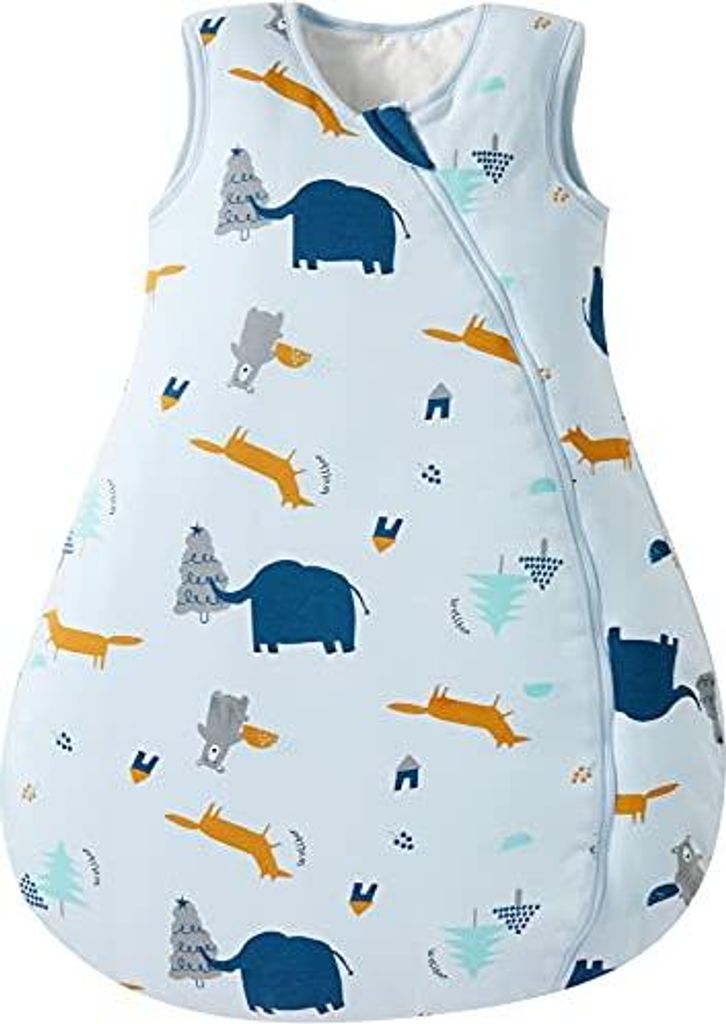 Duomiaomiao Baby Schlafsack 2.5 tog,Schlafsack Baby Ganzjahres, Baumwolle Baby Schlafsack Winter,Warmer Schlafsack Baby, Winter Schlafsack Baby?Ele...
