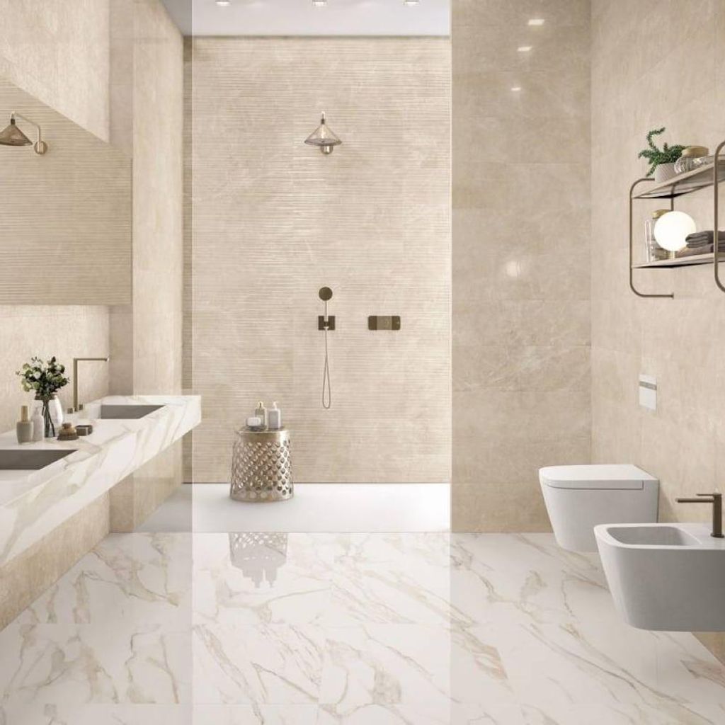 Fliesen Marmoroptik Beige 60x120 cm CASA39 Supergres Purity Of Marble