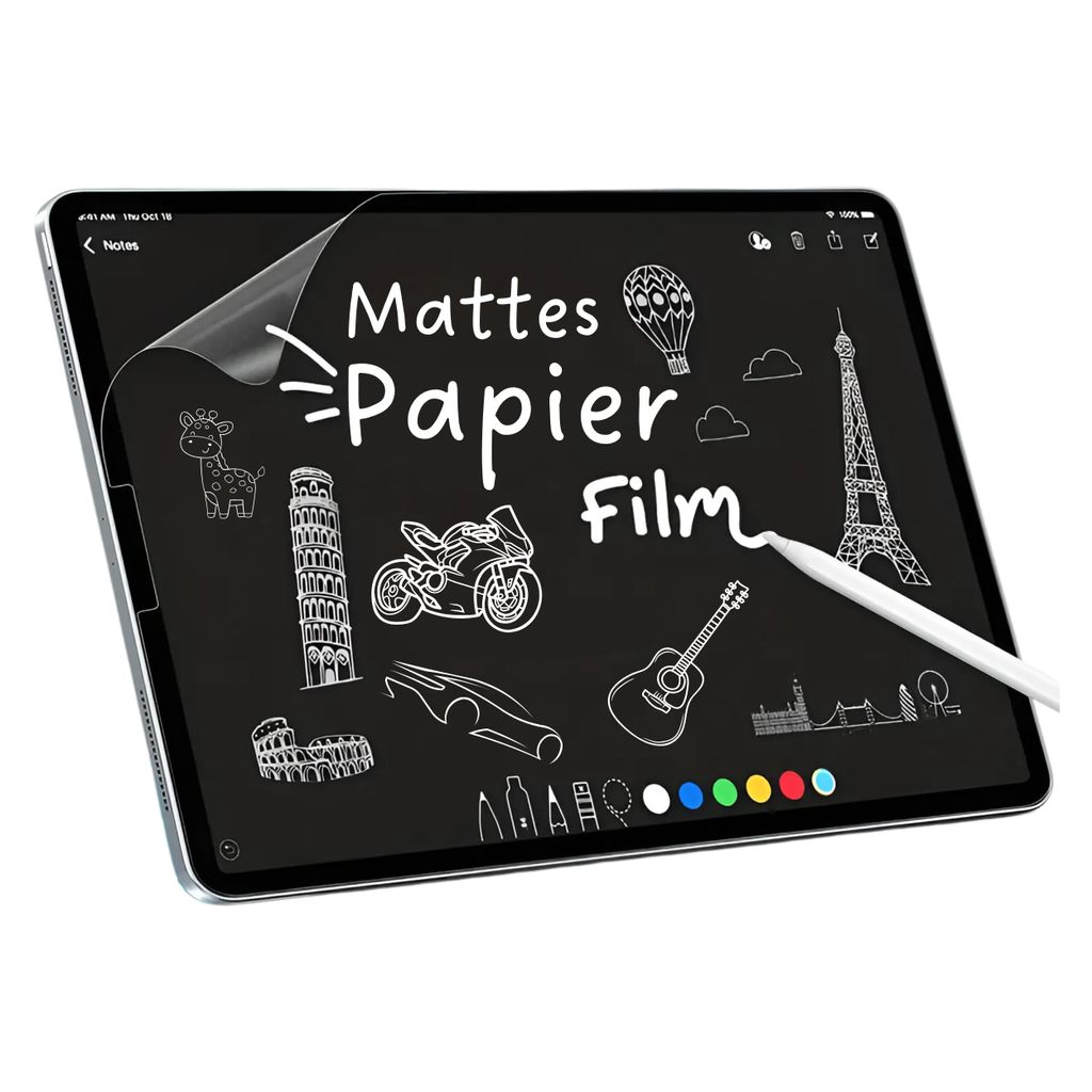 2x Papier Schutzfolie für iPad Pro 11 2018-2022 Blendfreiem Matt PET zum Zeichnen