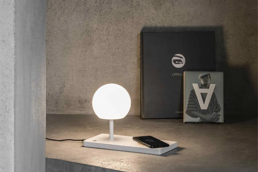 NIKO Lampe de table blanc avec diffuseur PC Faro Barcelona design - 2