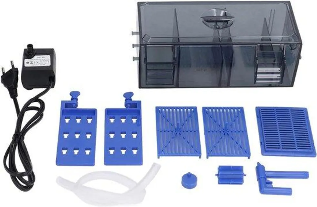 Filtre cascade pour nano aquarium eau douce avec flux ajustable