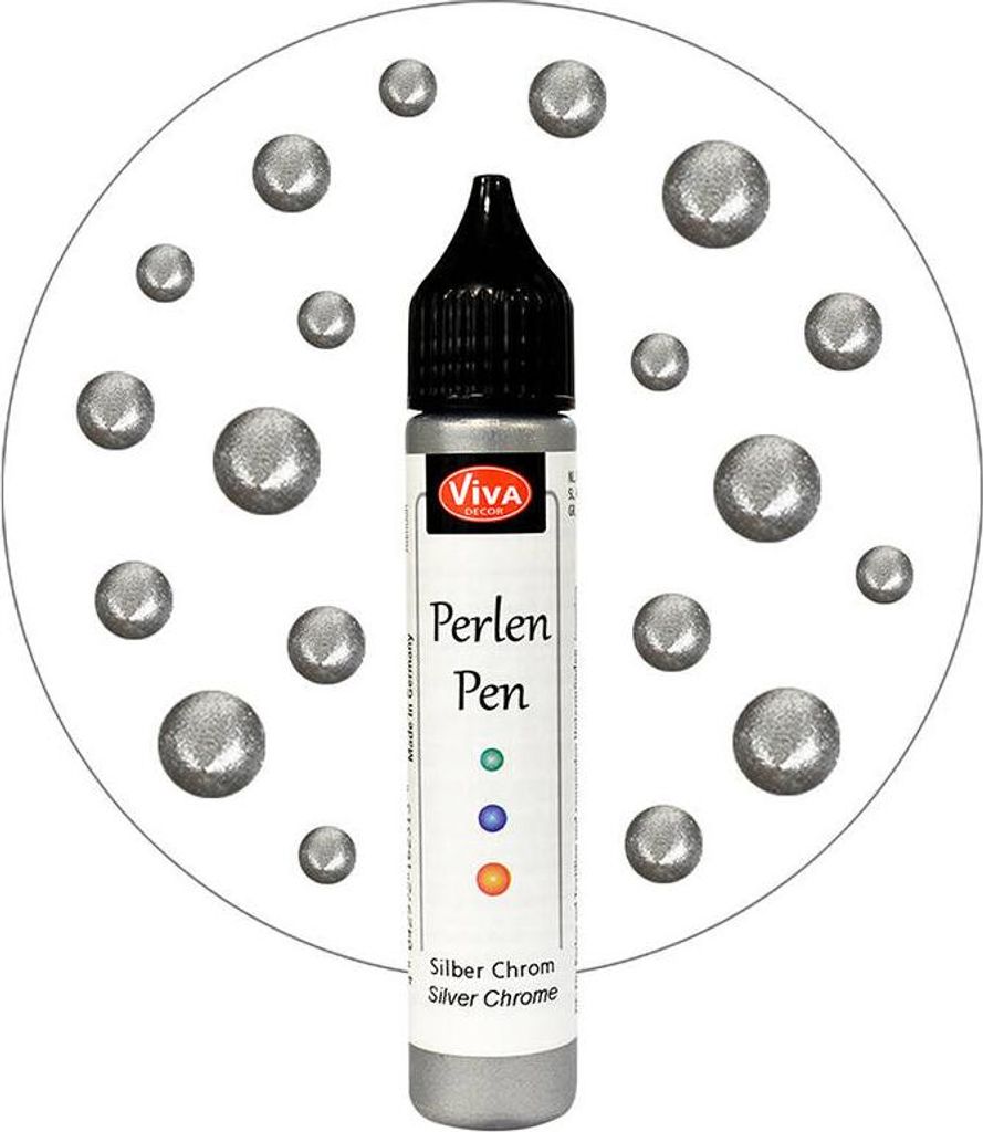 ViVA DECOR Perles Pen 28 ml argent chromé Image du produit 