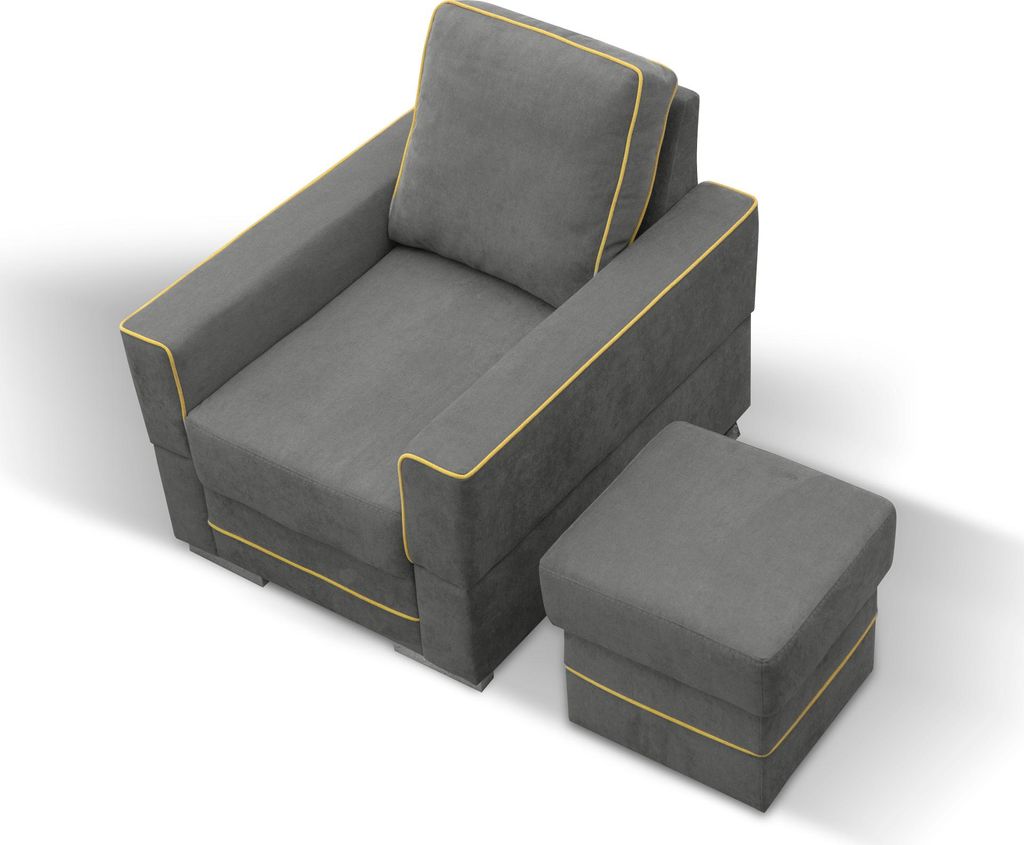 Sofa 1 Sitzer Couch Designer Textil Sofas Polster Neu Moderner Sessel Fernseh