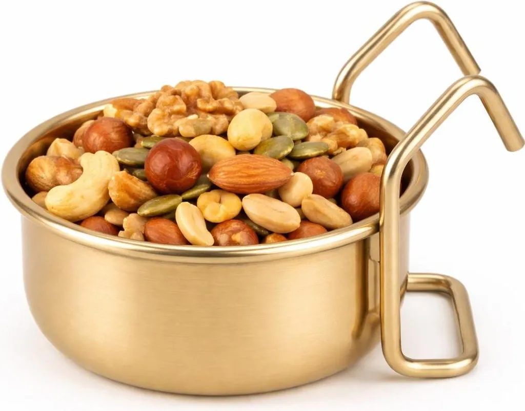 Mangiatoia in Acciaio Inox XS 150ml Sospesa per Animali Domestici - 6