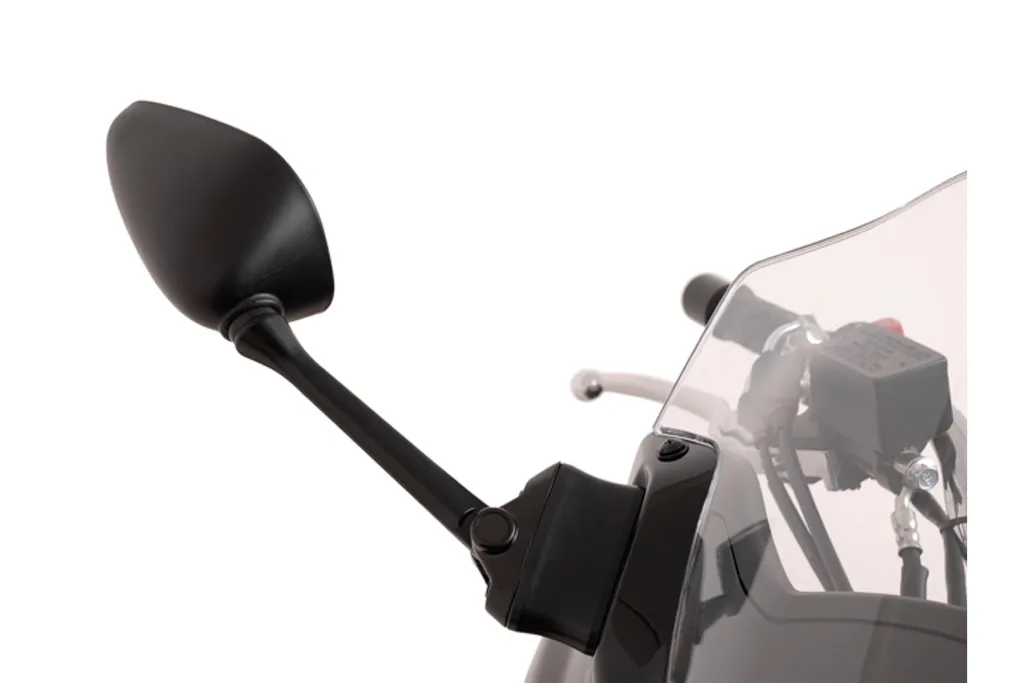 Rétroviseur Extérieur SW-Motech Noir Anodisé avec Bras Long Orientable