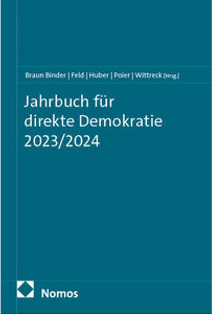 Annuaire de la démocratie directe 2023/2024 pour recherche et études
