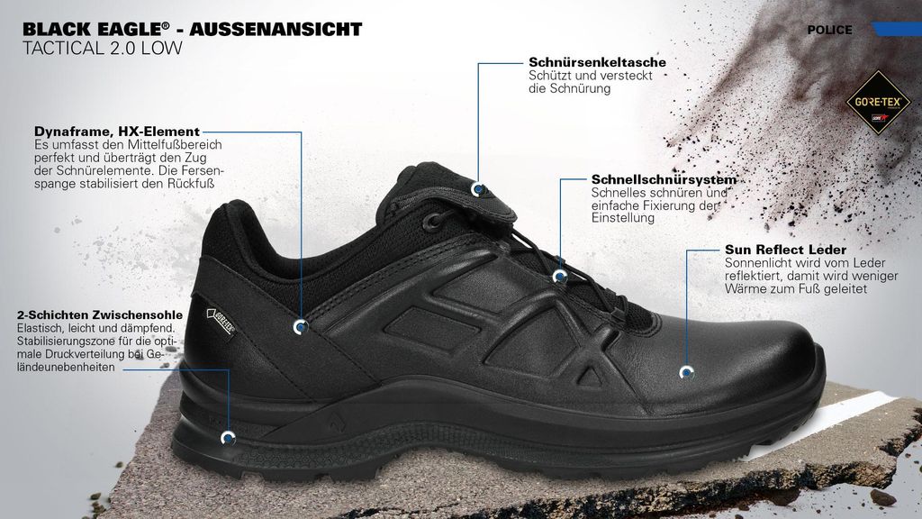 Scarpe di sicurezza Haix Haix Black Eagle Tactical 2.1 GTX Immagine del prodotto 