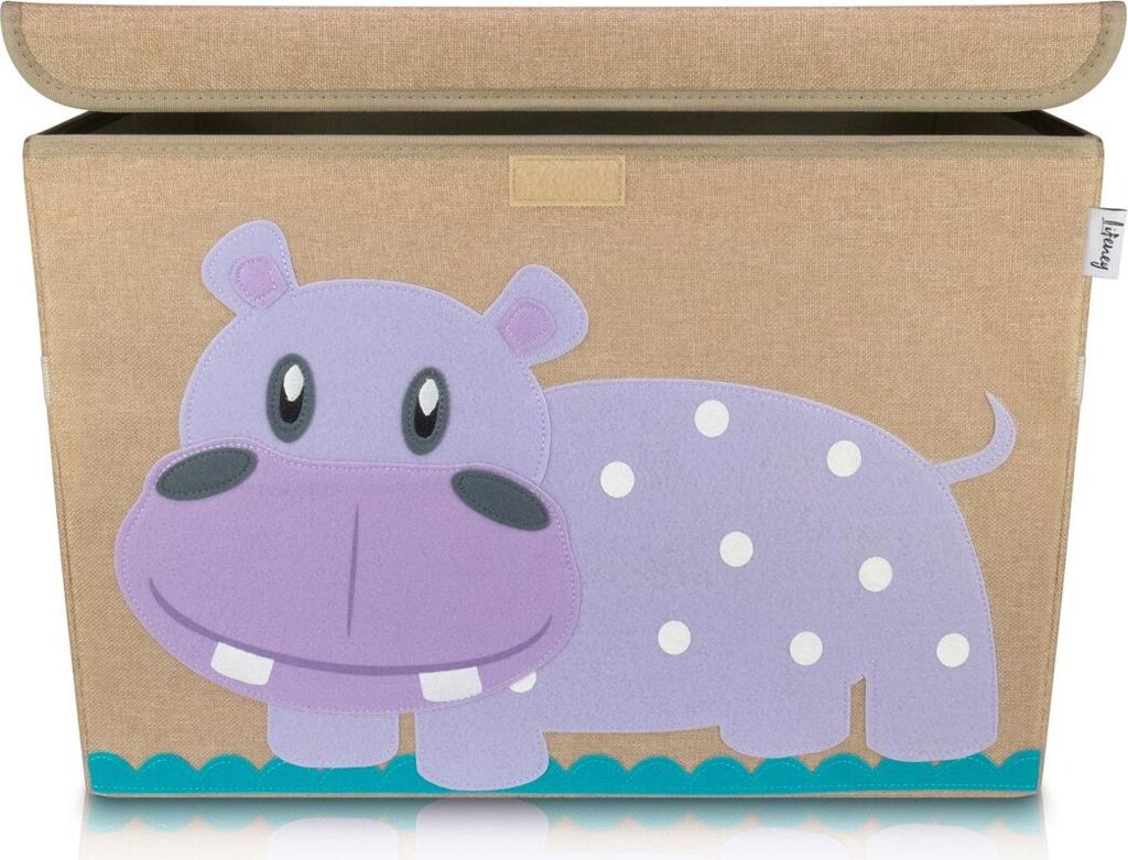 Lifeney Aufbewahrungsbox Kinder groß 51 x 36 x 36 I Spielzeugkiste I Kiste mit Deckel für Kinderzimmer I Aufbewahrungsboxen mit Deckel I Spielzeu...