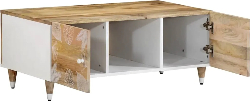 Tavolino durevole 100x54x40 cm in legno massiccio di mango - Tavolini Octo1379568 1parte - 3