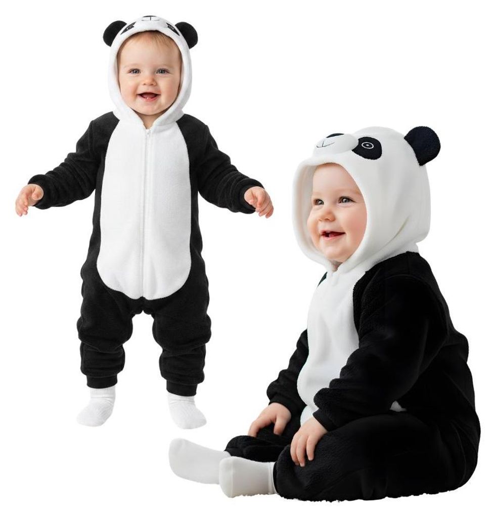 Onesie Kigurumi Romper Schlafanzug Kostüm für Baby Panda: Produktbild 