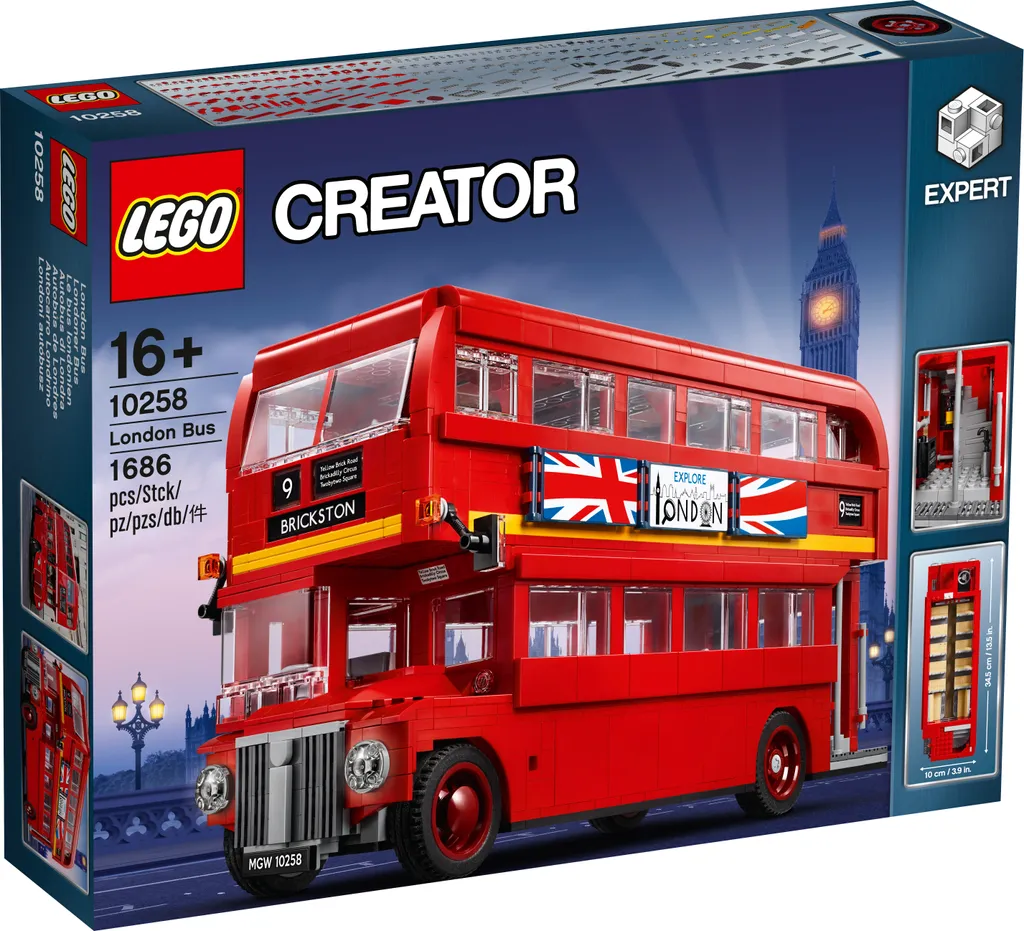 Idée Cadeau LEGO 10258 Bus de Londres pour Passionné d'Architecture Urbaine
