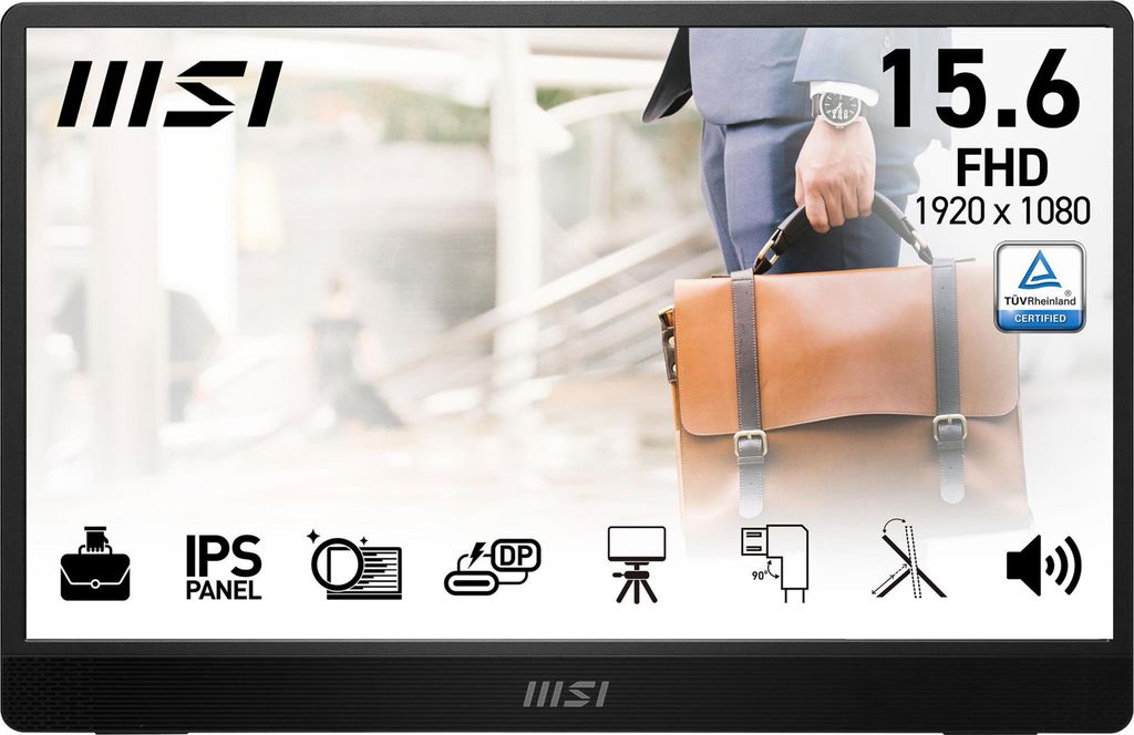 MSI PRO MP161 E2U TV-Gerät/Monitor tragbar Tragbarer Produktbild 