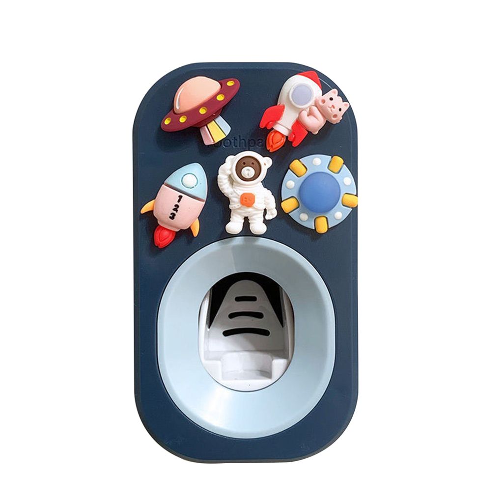 Zahnpasta Squeezer Cartoon Arbeitensparende Plastikwandmontage Auto Zahnpasta Spender Rack Waschraum Vorräte-B