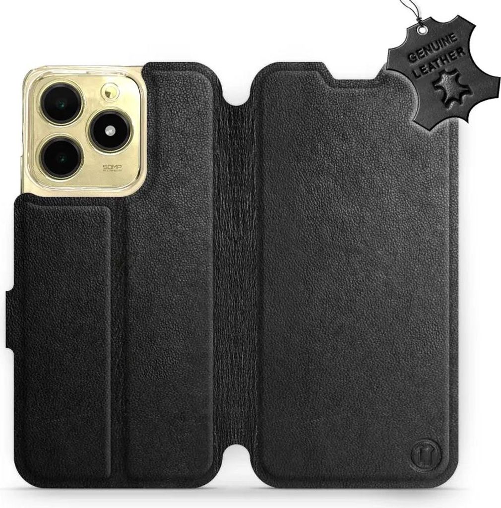 Echtleder Handyhülle für Realme C61, Mobiwear Leather, Schwarz