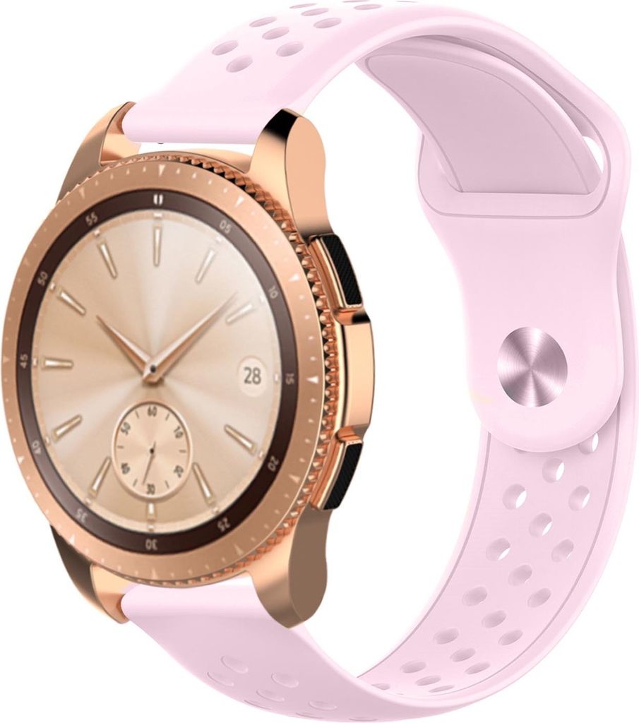 Smartwatch Armband für Samsung Galaxy Watch Active 2 Gear S2 Sport Classic Sport-Armband Silikon Fitness Hellrosa