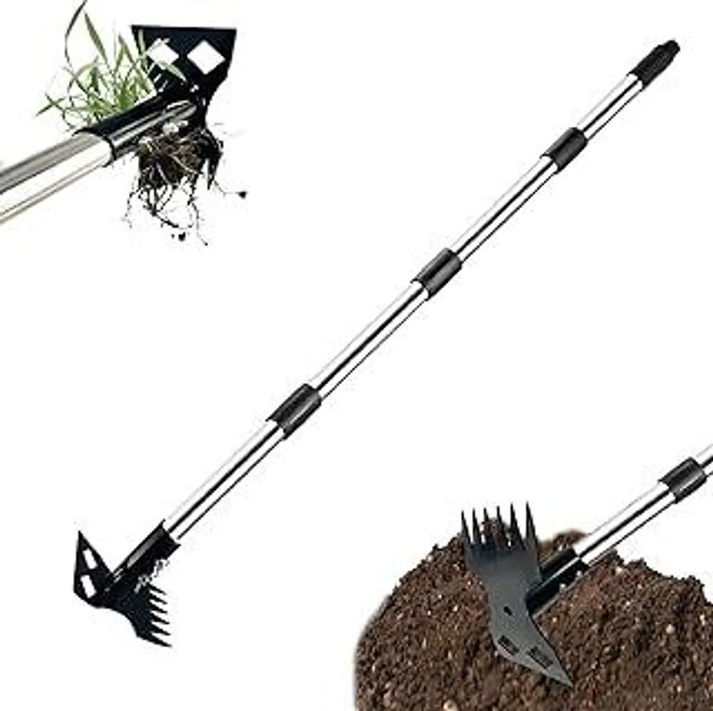 Sarchiatore Professionale Acciaio Inox - Estirpatore 2 in 1 per Orto