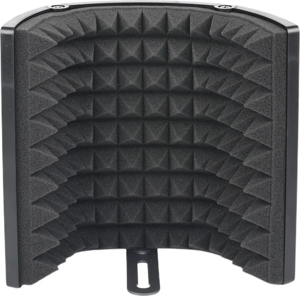 Parapluie acoustique pliable avec mousse isolante et pied de micro