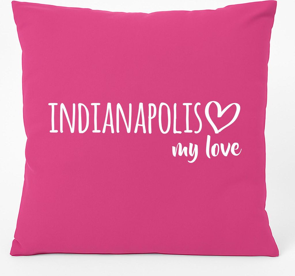 Huuraa Kissen Indianapolis my love 40x40cm mit Füllung Produktbild 