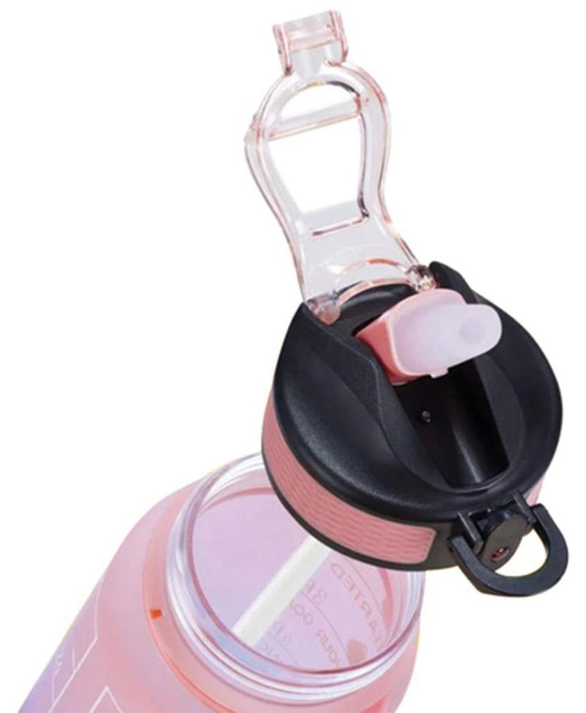 Trizand 24497 Motivačná fľaša na vodu 1000 ml, modroružová Obrázok produktu 