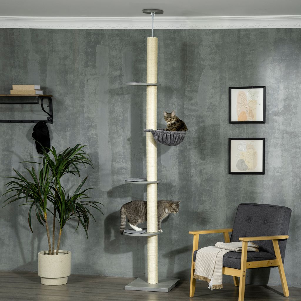 PawHut Kratzbaum, Katzenkratzbaum Deckenhoch, 230-250 cm, Produktbild 2
