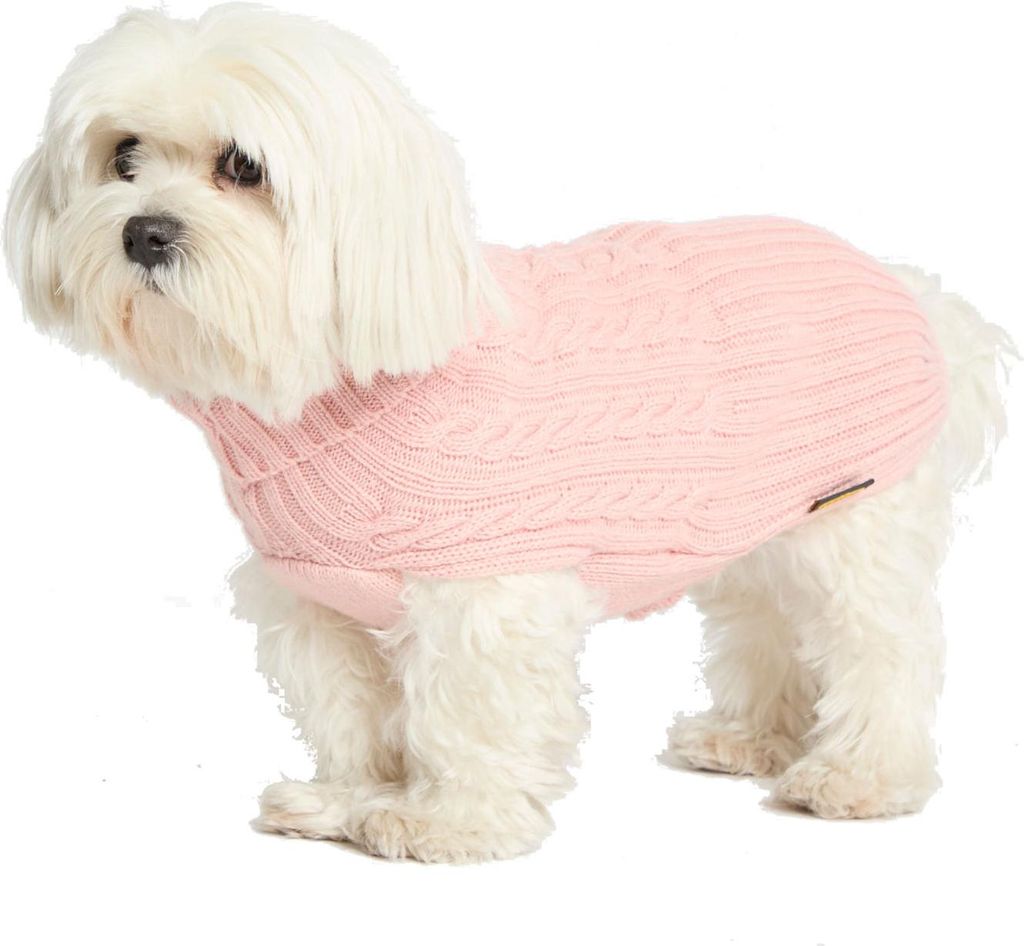 Fashion Dog Hundepullover aus Kaschmirwollmischung - rosa - 33 cm