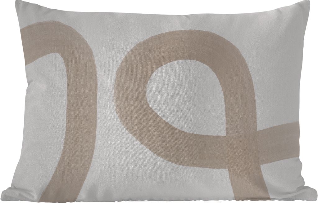 MuchoWow Outdoor Kissen - Abstrakt - Pastell - Design - 50x30 cm - Wetterfest - Lounge Kissen - Sofa kissen - Wohnzimmer Dekoration