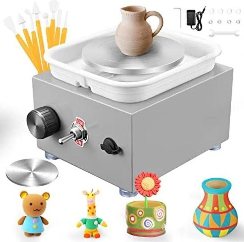 Tour de potier 2000 tr/min 6,5 cm gris haute vitesse pour modelage