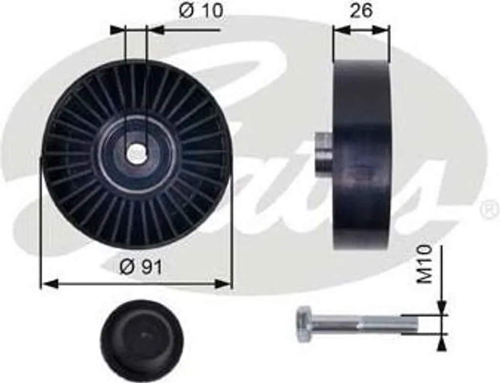Poulie de Guidage Courroie Crantée pour Alfa 147 156 et Fiat Punto Marea
